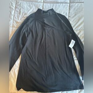 Torrid Black and Cream V-Neck Top